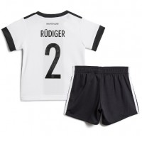 Njemačka Antonio Rudiger #2 Domaci Dres za djecu SP 2022 Kratak Rukav (+ Kratke hlače)